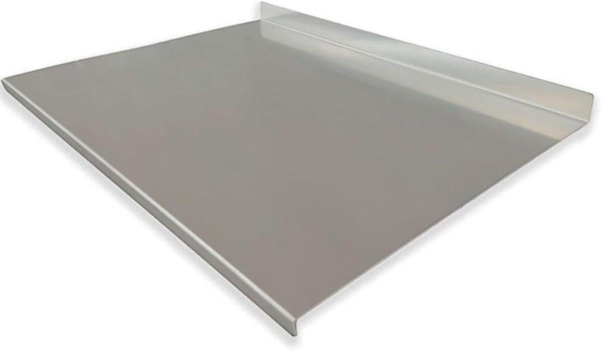 Keuken Werkblad - Snijplank Deegroller - Voedselbereiding Keuken - Roestvrij Staal AISI 304 - 52x50 cm - Zilverkleurig