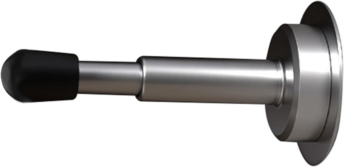Deurstopper - Wandbescherming - Deuren Beschermen - Verstelbaar - 12 cm - Zilver