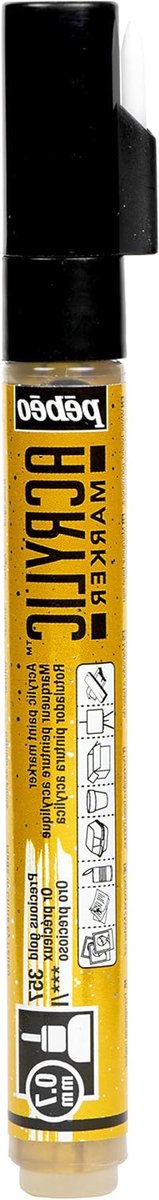 Acrylverf Marker - Verf Stift - Decoratief Schilderen - Fijne Punt - 07 mm - Goud