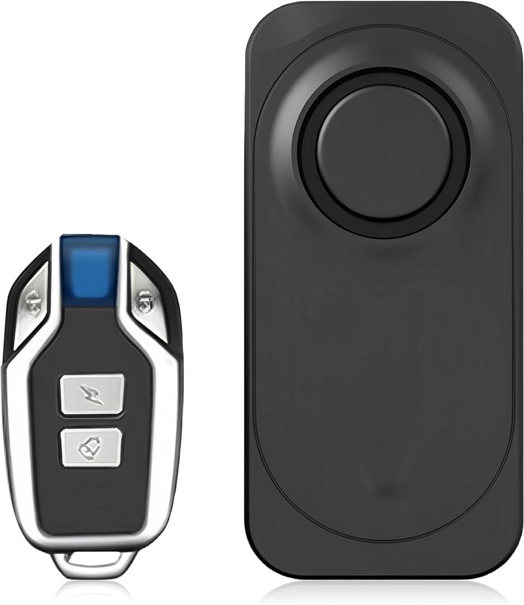 Fiets Diefstalalarm - Fietsbeveiliging Alarm - Voertuig Beveiligen - Instelbare Gevoeligheid - IP55 Waterdicht - Zwart