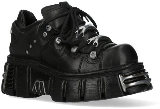 New Rock METALLIC M-120N-C26 Unisex Veterschoenen - zwart - EU46