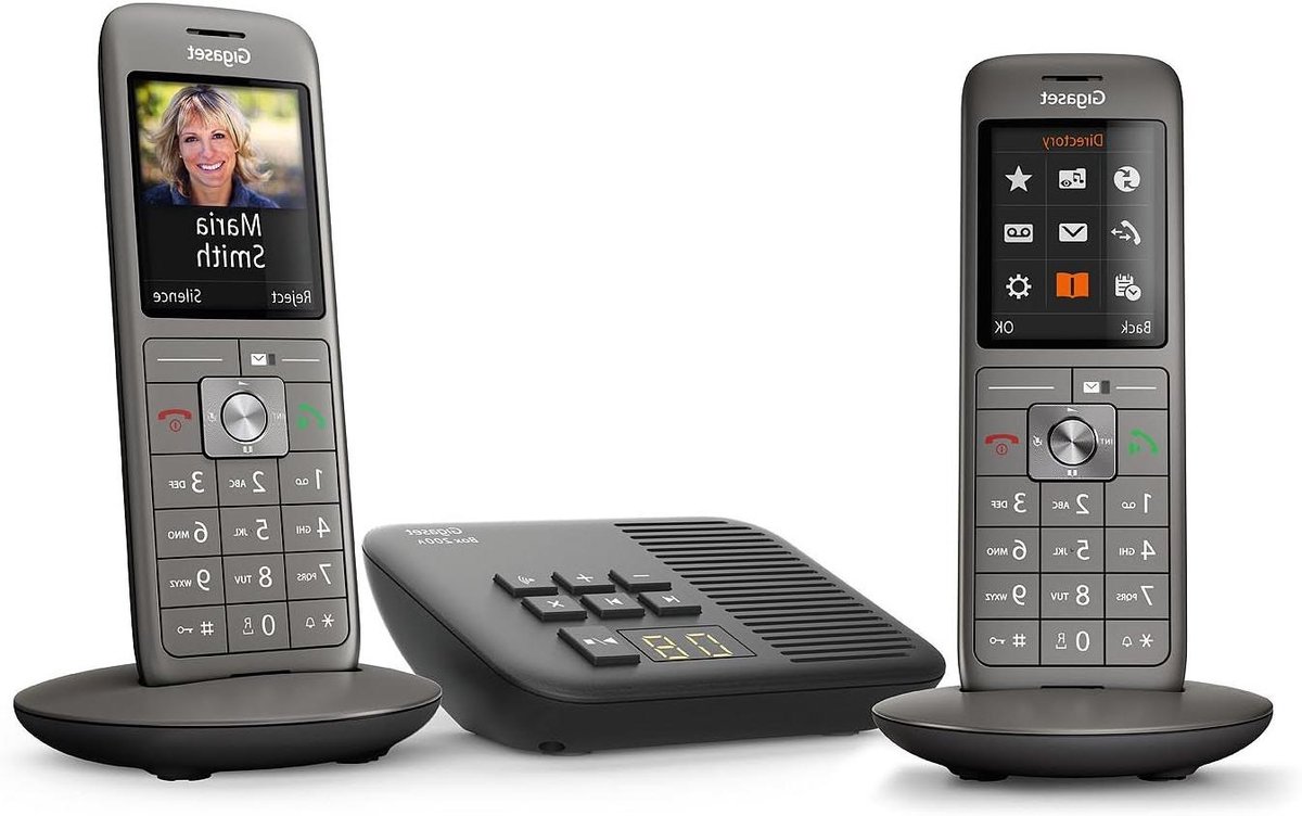Draadloze Telefoon Duo - DECT Telefoon Huistelefoon - Thuis Bellen - Met Antwoordapparaat - 2 Handsets - Antracietgrijs