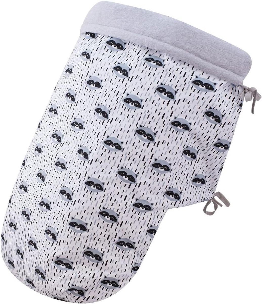 Baby Voetenzak - Kinderwagen Zak - Baby Warm Houden - Waterafstotende Buitenkant - 26 x 26 x 12 cm - Raccoon
