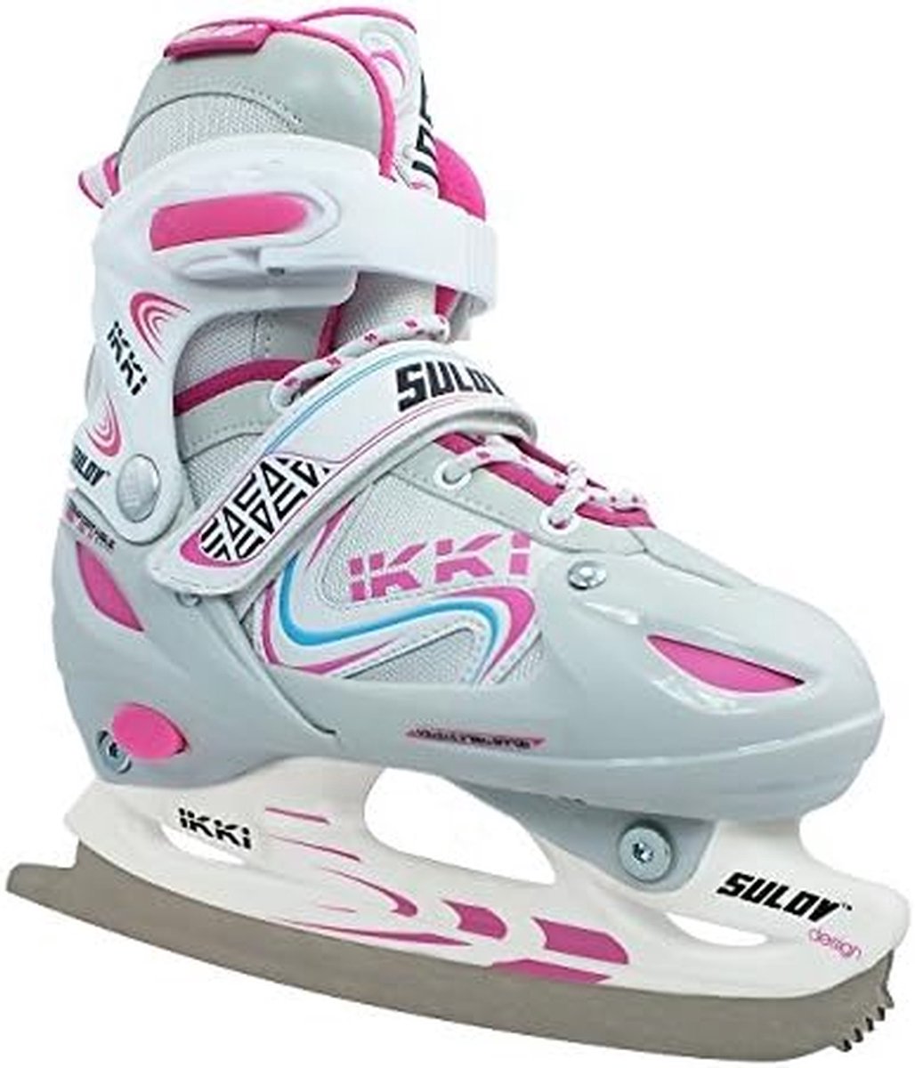 Schaatsen en Skeelers - 2-in-1 skates - Winter Sport - Verwisselbaar Chassis - 35-38 - Wit Roze