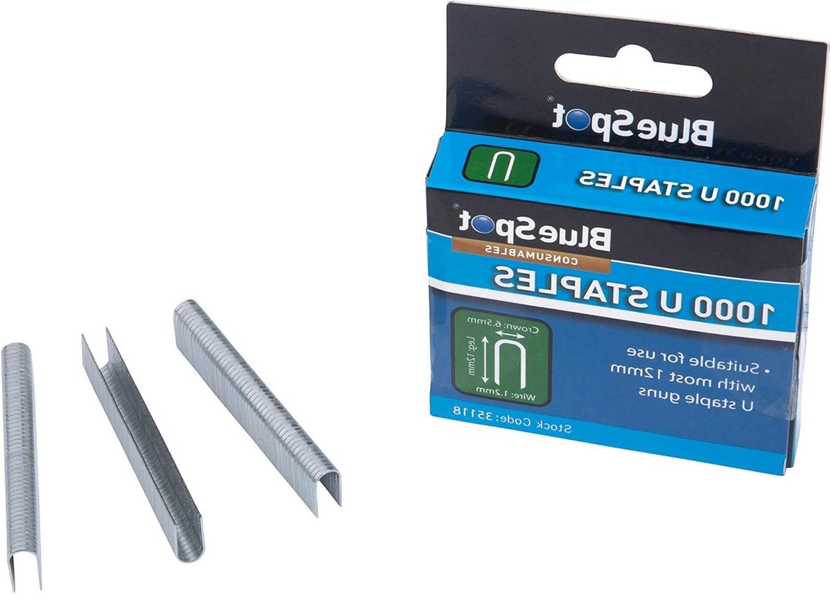 Nietjes - U-nietjes - Bevestigen - Ronde Kroon - 12 mm - Zilver