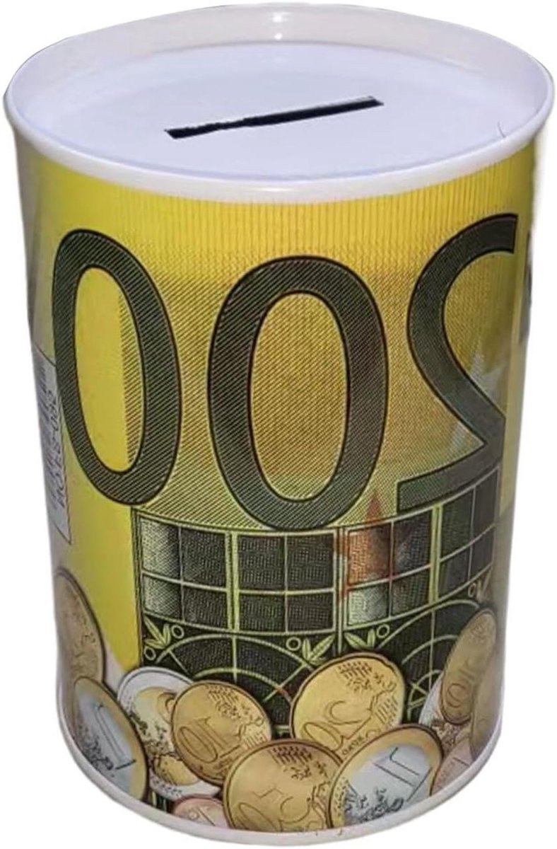 Metalen Spaarpot - Spaarkas Geldkist - Geld Besparen - Veilige Opslag - 11 x 75 x 75 cm - Meerkleurig