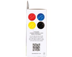 4 color water-soluble block printing - Speedball