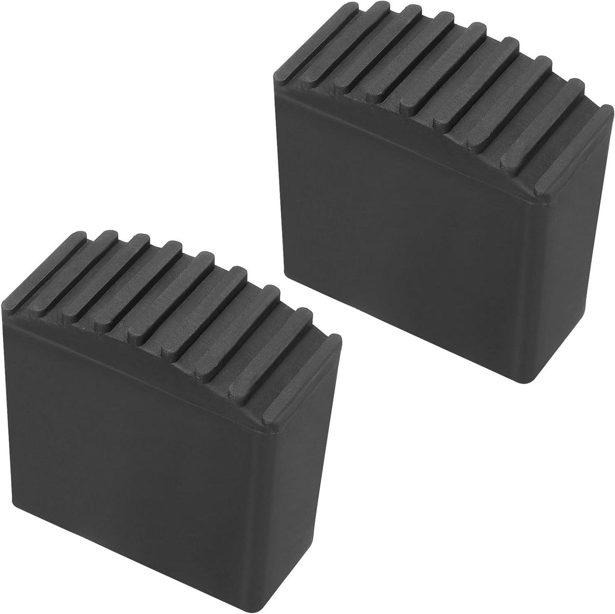 Ladder Voetmat - Laddervoet Bescherming - Veilig Werken - Antislip Rubber - 2 stuks - Zwart
