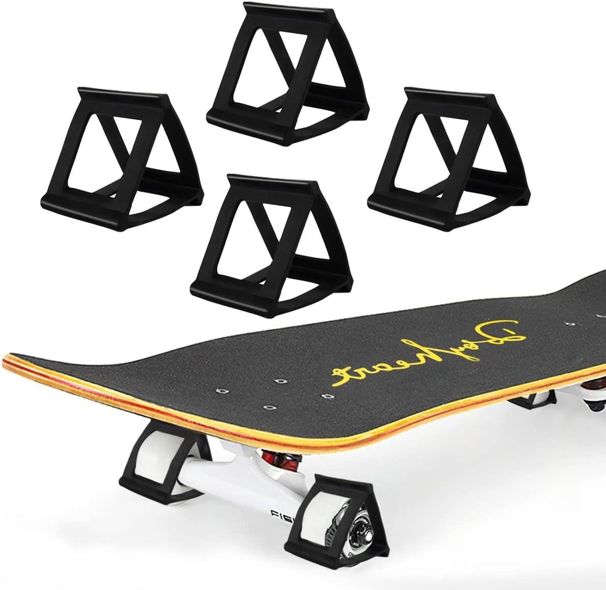 Skateboard Trainers - Roller Set - Trucs Leren - Veiligheid Gegarandeerd - 6 x 5 x 5 cm - Zwart