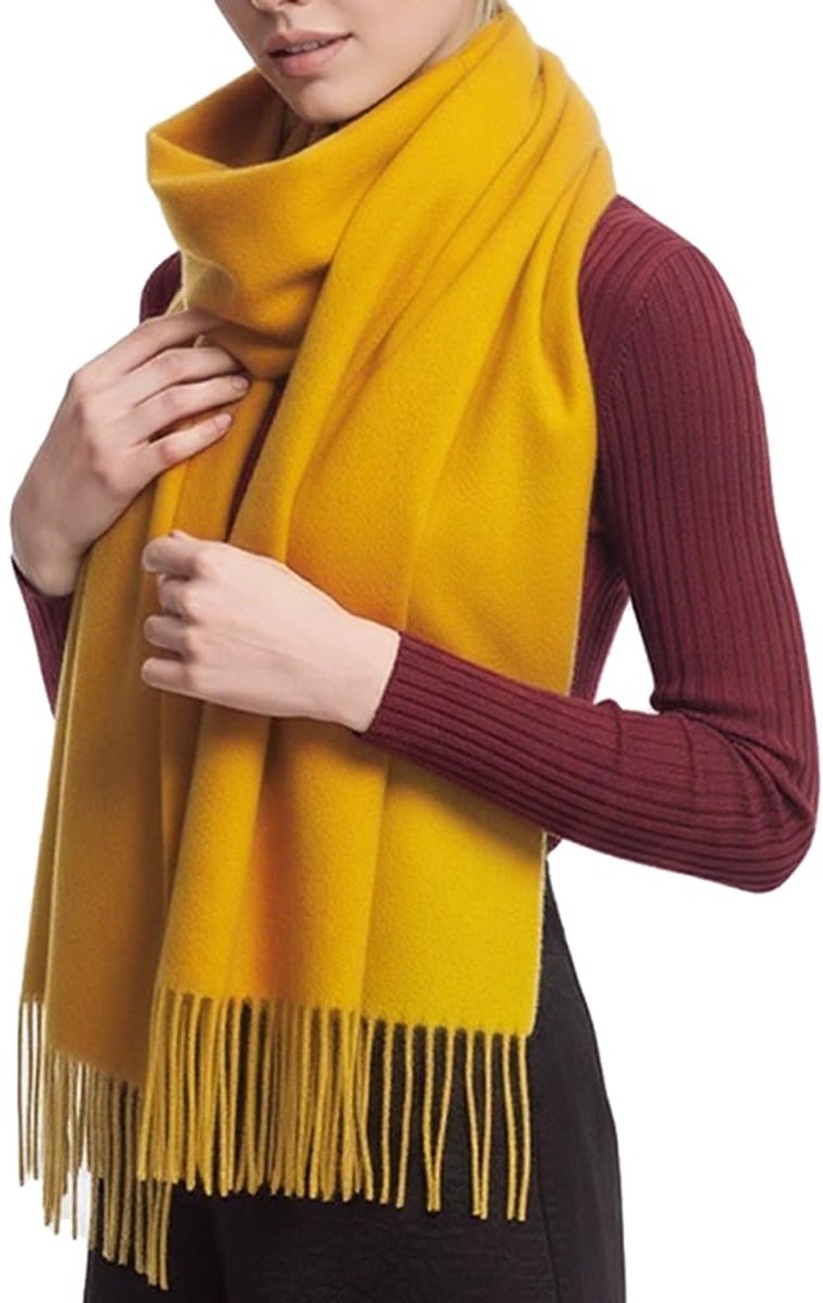 80''*27'' Wollen Sjaal Voor Vrouwen Kasjmier Touch Dames Sjaals Geschenkdoos Sjaals en Wraps Winter Dikke Oversized Sjaal