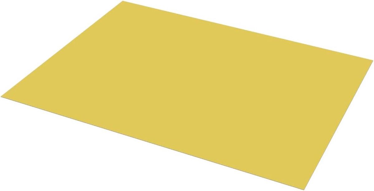 Karton Vellen - Hobbykarton Papier - Knutselen Maken - Stevig Flexibel Materiaal - 50 x 65 cm - Geel