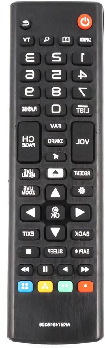 Vervanging Afstandsbediening - Universele Controller - TV Box Bediening - Met Leerfunctie - 17.78 x 5.08 cm - Zwart