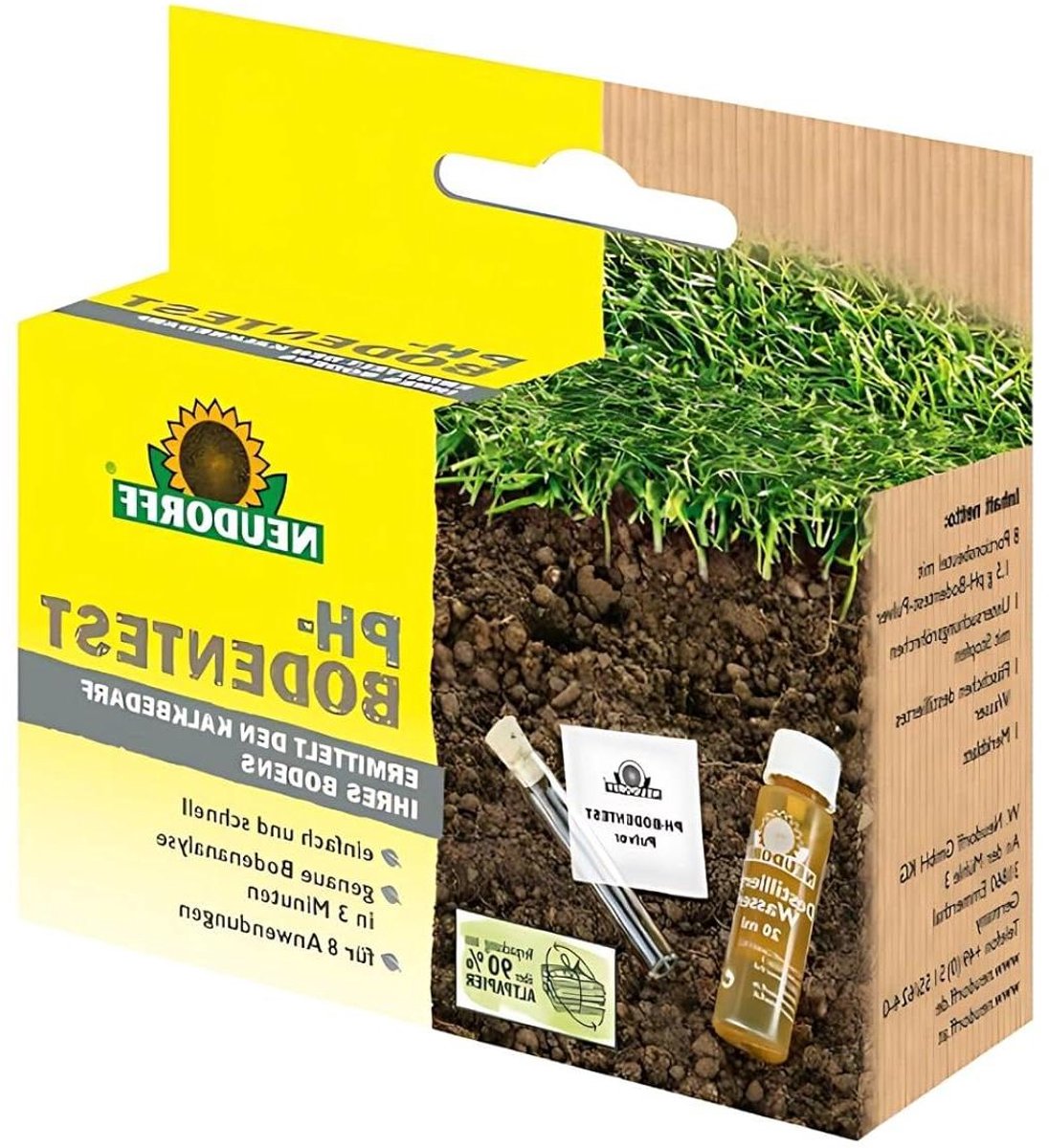 pH Bodemtest Kit - Bodem pH Meter - Planten Gezond Houden - Inclusief Indicatievloeistof - 8 Tests - Niet Van Toepassing