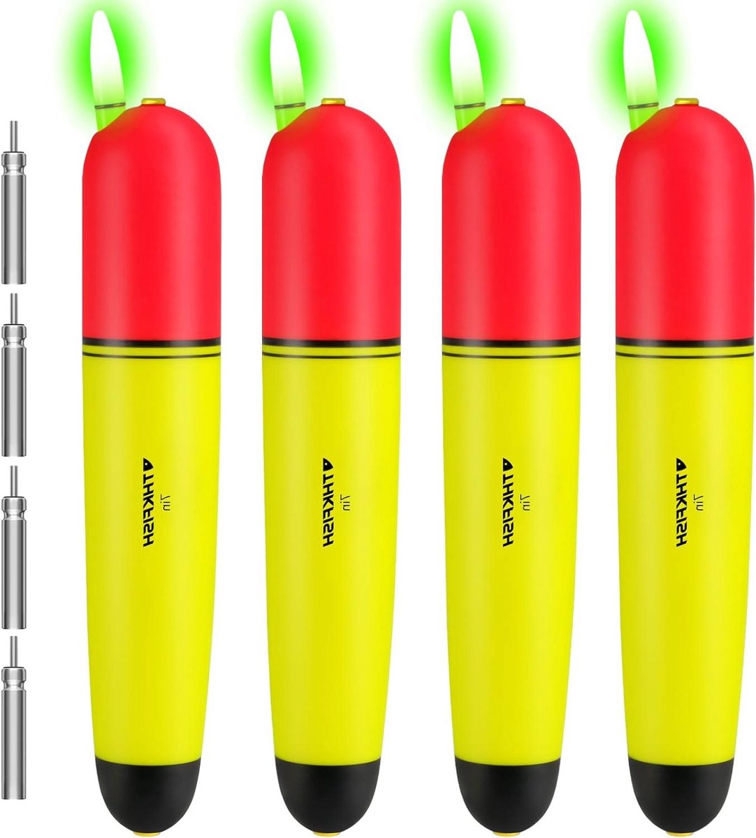 Visloodjes Slip Bobbers - Dobbers Schuifloodjes - Diep Water Vissen - Hoge Zichtbaarheid - 4" 6" 7" - Wit