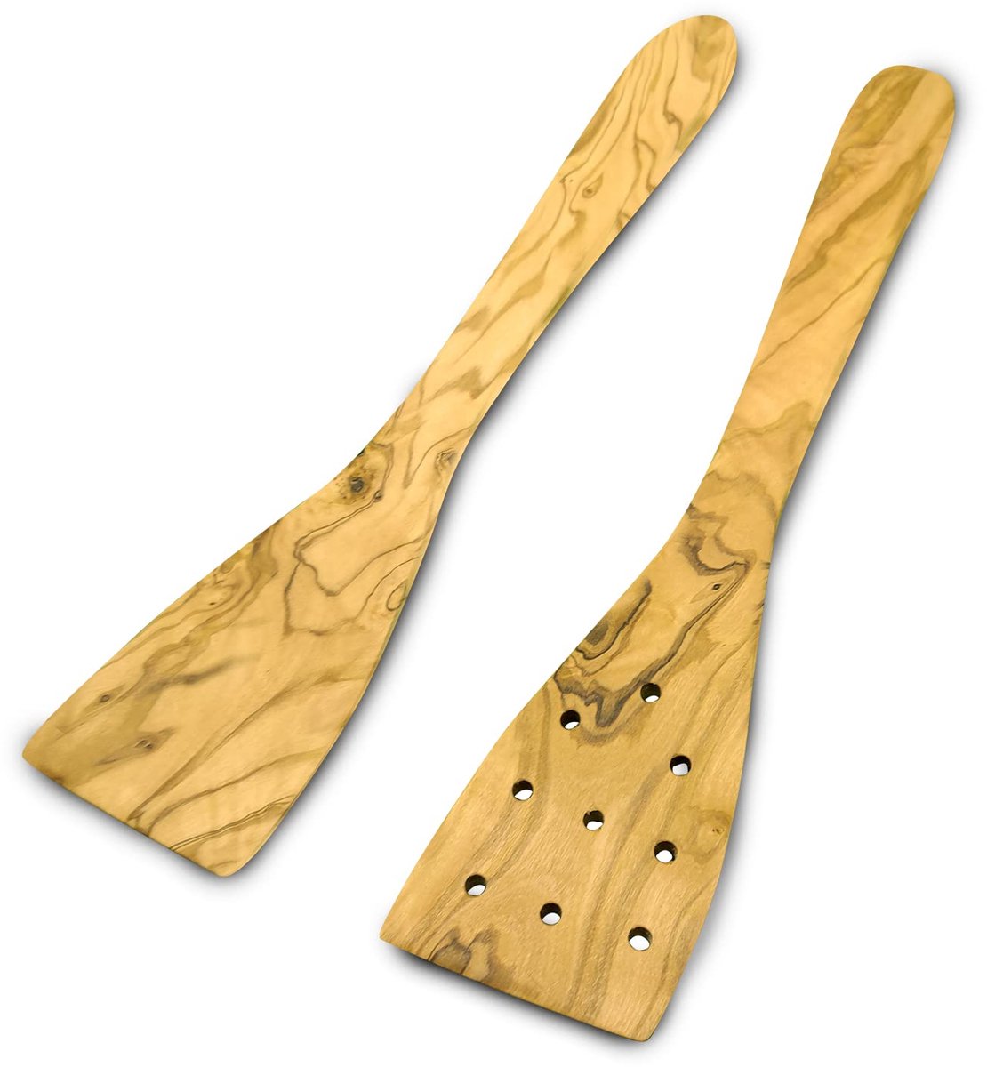 Set van 3 spatels van olijfhout