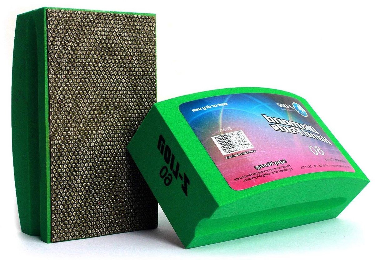 Diamant Polijstpads - Schuurblokken Handpads - Oppervlakken Glad Maken - Gegalvaniseerde Diamant - 100 x 55 mm - Groen