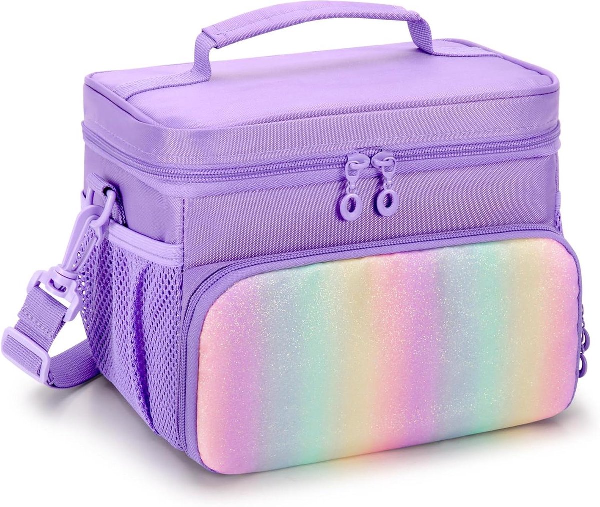 Opbergtas voor audiospeler - Draagbare case - Muziek luisteren - Speciaal ontworpen - 222 x 165 x 165 cm - Paars