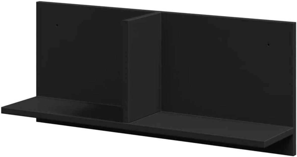 Wandkast Zwart 70x16.5x30 cm - Hangende Opbergkast voor Keuken of Woonkamer