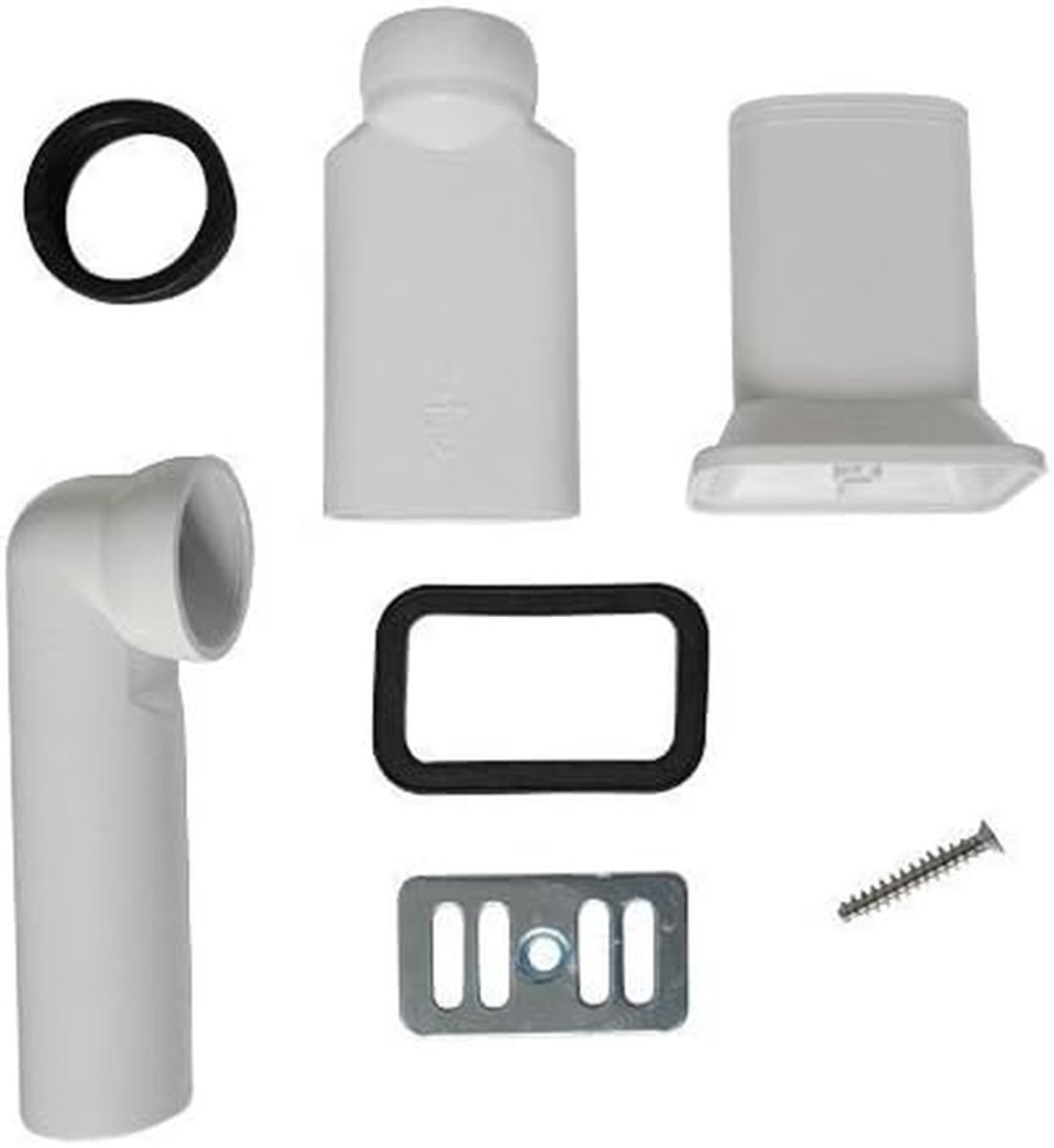 Overloop Stuk - Afvoerkoppeling - Schoonmaken - Rechte Overloop - 68 x 40 mm - Geborsteld