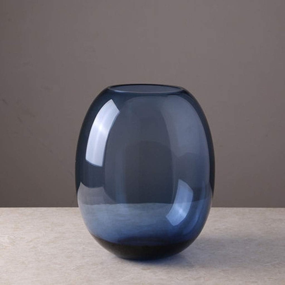 eenvoudige stijl bloem glas thuis mooie decoratie decoratieve literaire gevoel glazen huis decoratie bloem vaas (Color : A, Size : Small)