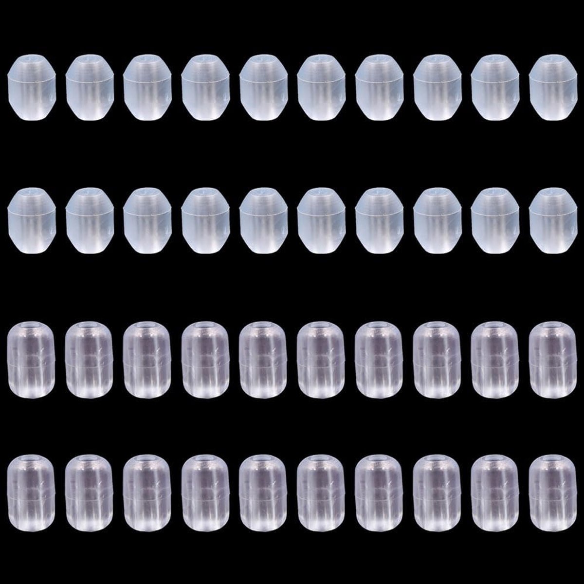 4 mm / 0,16 inch, gootsteenrekvoeten, 20 stuks vervangende rubberen voeten, krasbestendige beschermer voor gootsteenrooster, afvoermand, afdruiprekken en gebruiksvoorwerpenhouders
