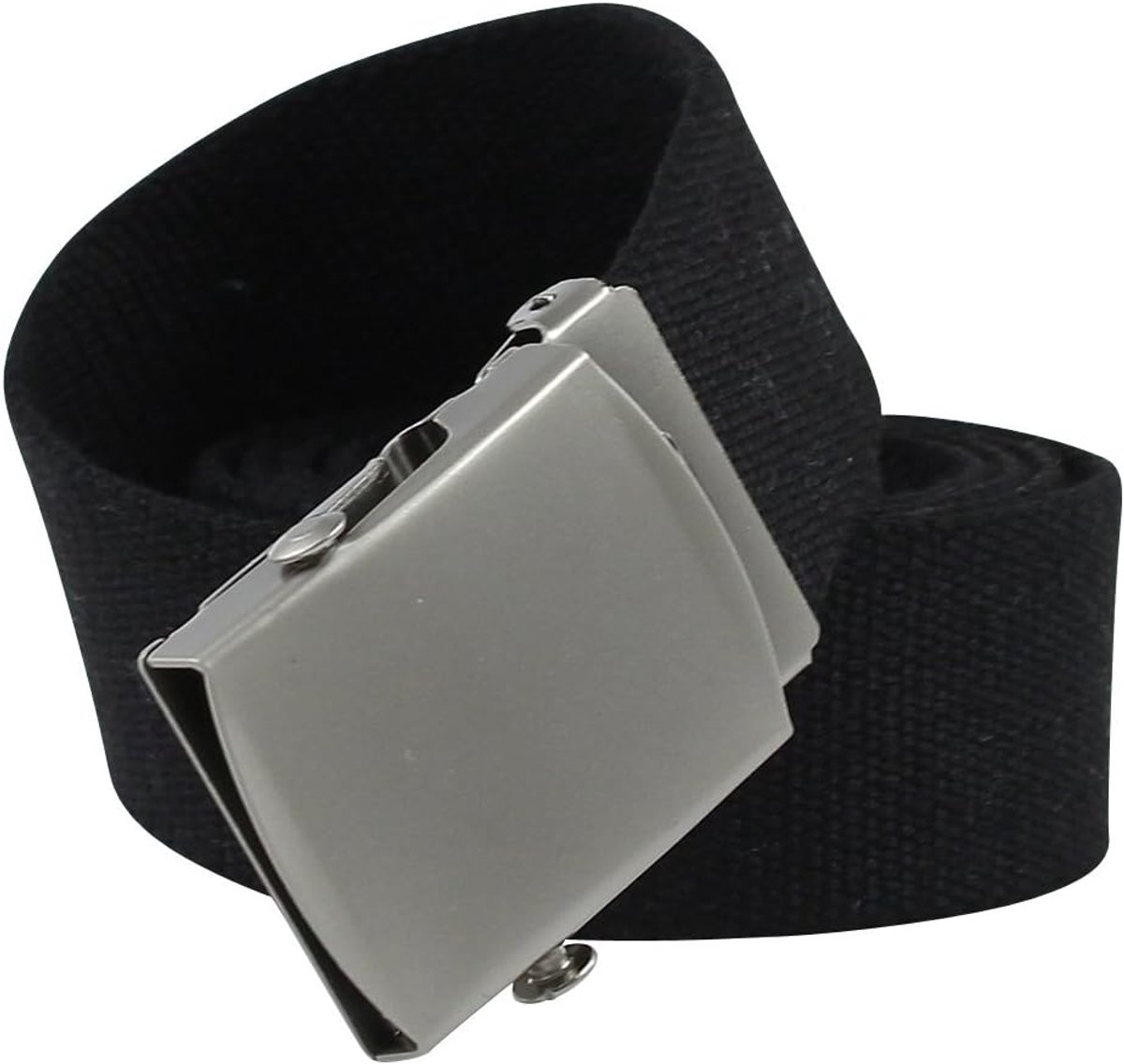 canvas riem militair ontwerp, verstelbare lengte 120 cm, breedte 3,5 cm, Zwart, 120