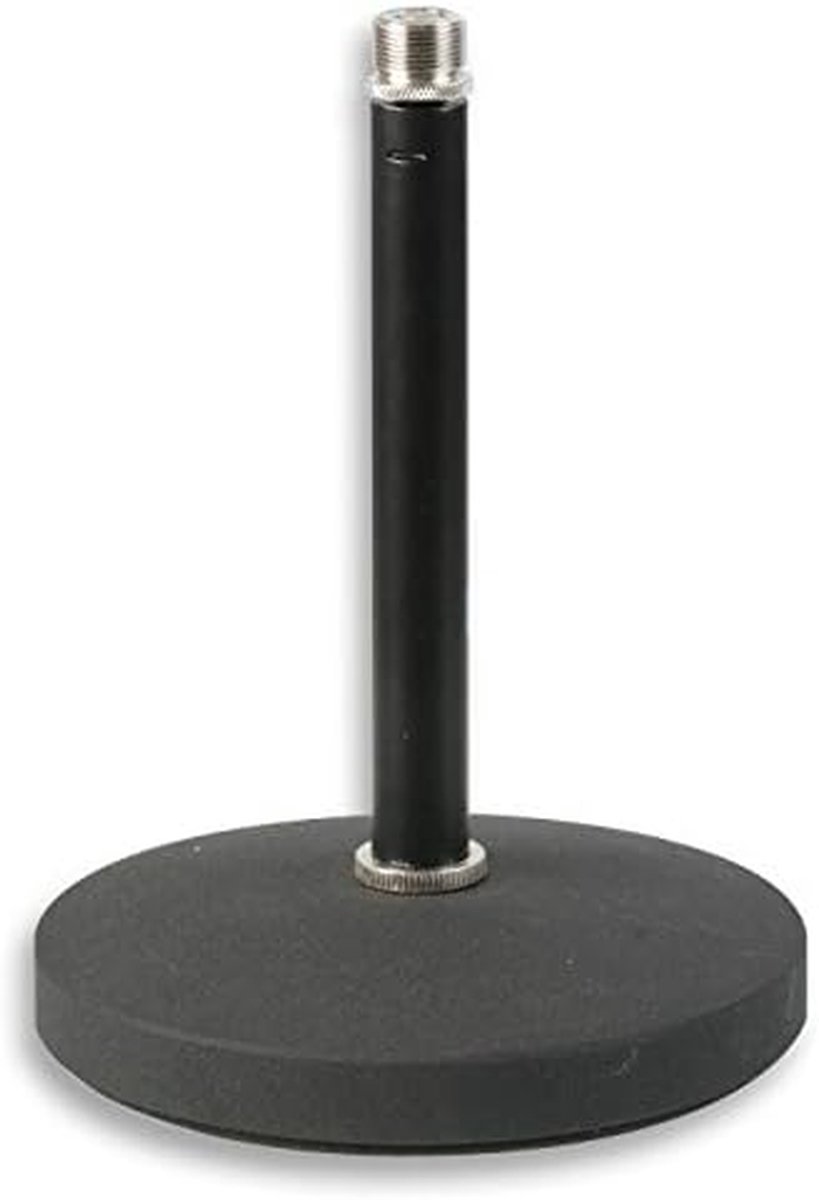 Microfoon Statief - Microfoonhouder - Muziek Opnemen - Zwaar Gietijzeren Basis - 160 mm Hoog - Zwart