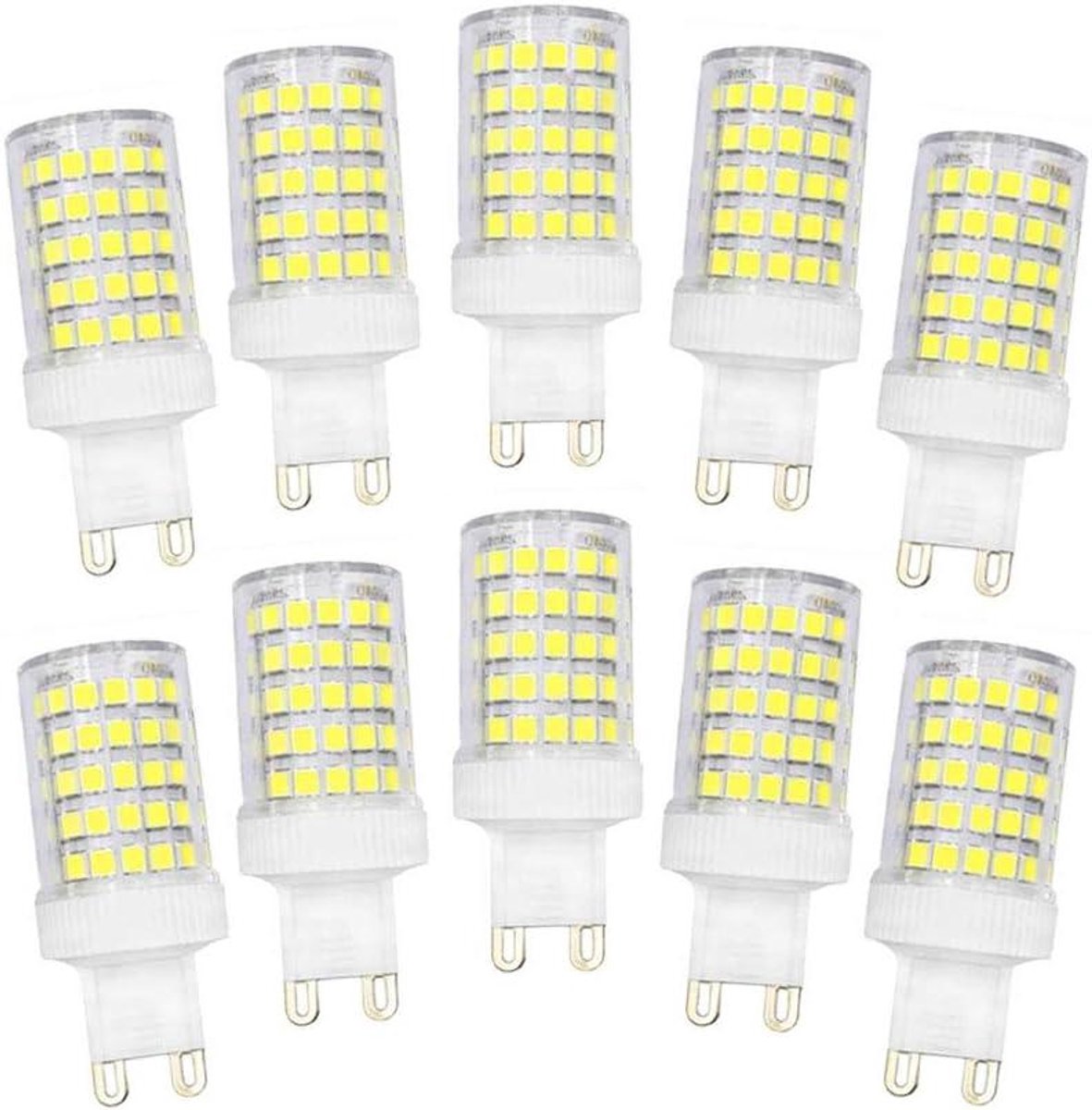 G9 LED Lampen - Keramische Lampen - Huishoudelijke Verlichting - Energiebesparend 10W - 10 Stuks - Koel Wit