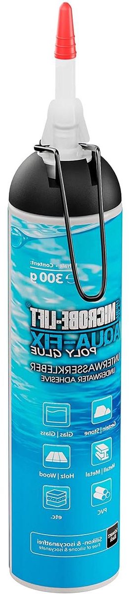 Onderwaterlijm Polymeer - Aquarium Lijm - Aquarium Reparatie - Hardt Onder Water Uit - 300 g - Transparant