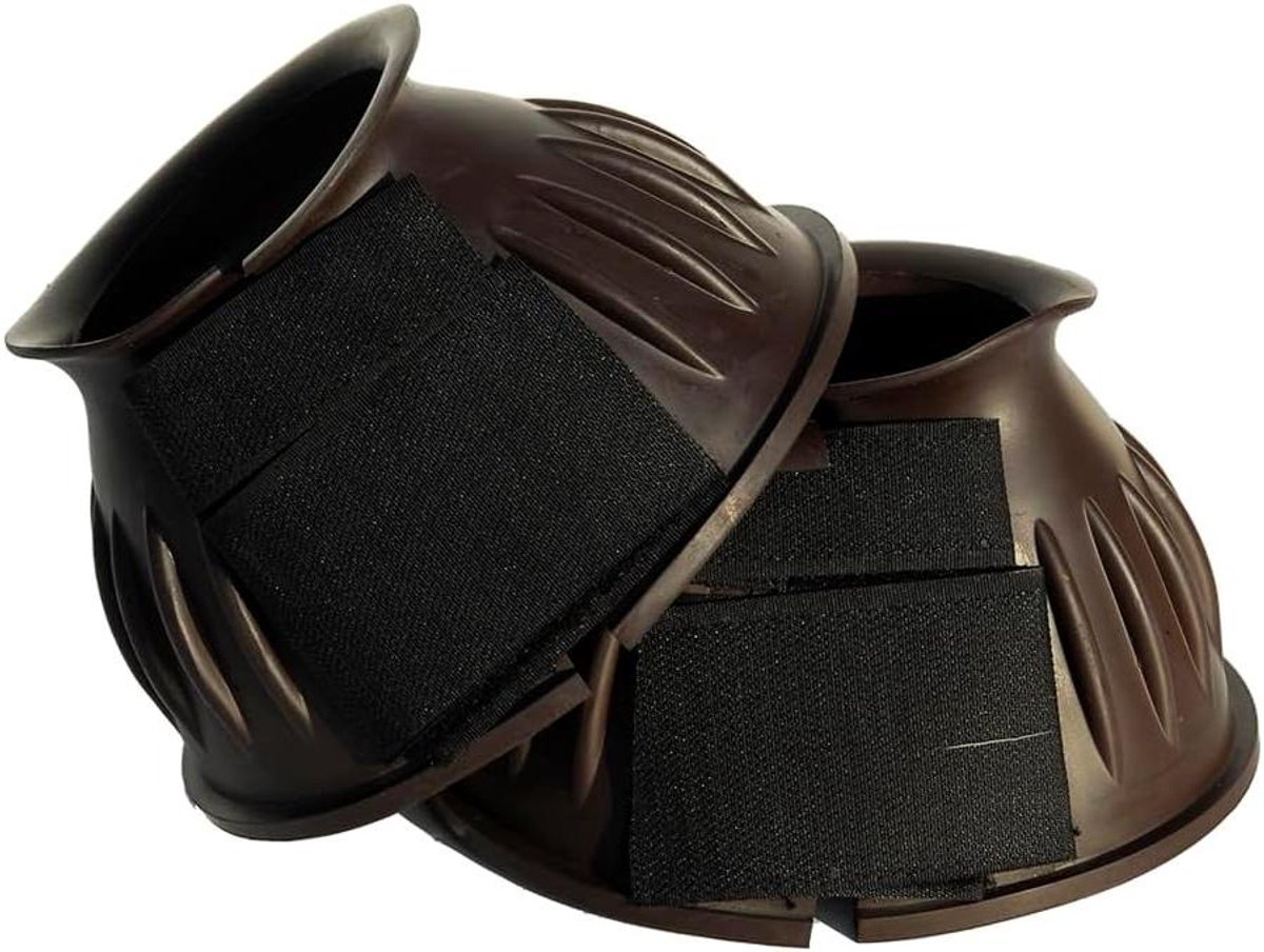 Over-Reach Laarzen - Hoefbeschermers Paard - Paardenverzorging - Klittenband Sluiting - Medium - Bruin