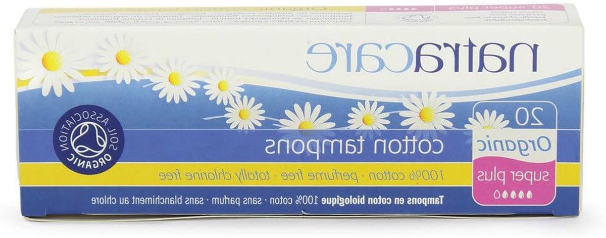 Biologische Tampons - Katoenen Tampons - Menstruatie Hygiëne - 100% Biologisch Katoen - Super Plus - Wit