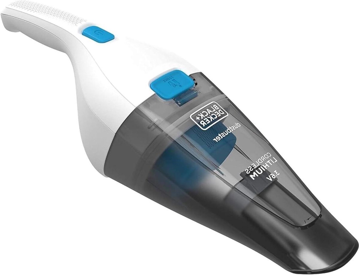 Draadloze Handstofzuiger - Kleine Stofzuiger Kruimeldief - Snelle Schoonmaak - Brede Opname Mond - 325 ml - Grijs/Wit