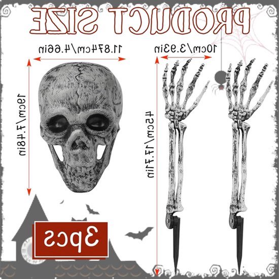 Halloween Decoratie - Skelet - Horror - Realistische Versiering - Tuin - Begraafplaats - Feestdecoraties