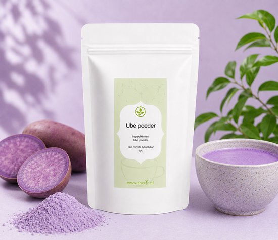 Ube Poeder – 100% Puur – Echte Filipijnse paarse yam (Dioscorea alata) – Natuurlijke paarse kleurstof – Voor latte, smoothies, bakken & desserts - 50 gram