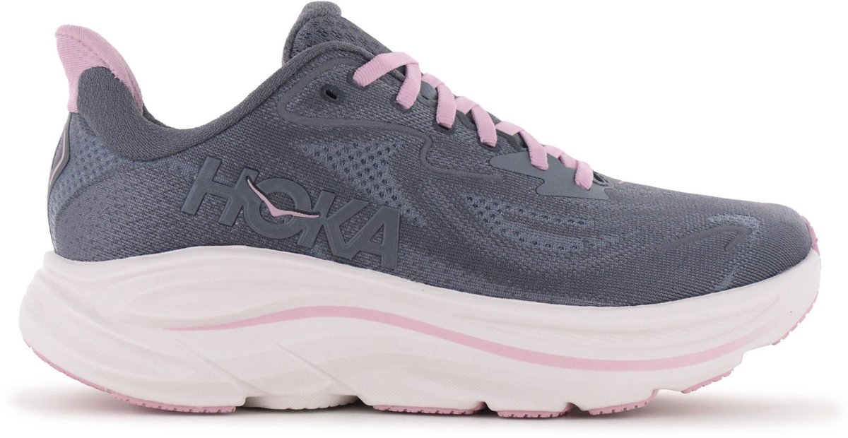 HOKA CLIFTON 10 W - Dames Hardloopschoenen Running Schoenen Grijs 1162031-GXYD , Maat: EU 41 1/3 US 9