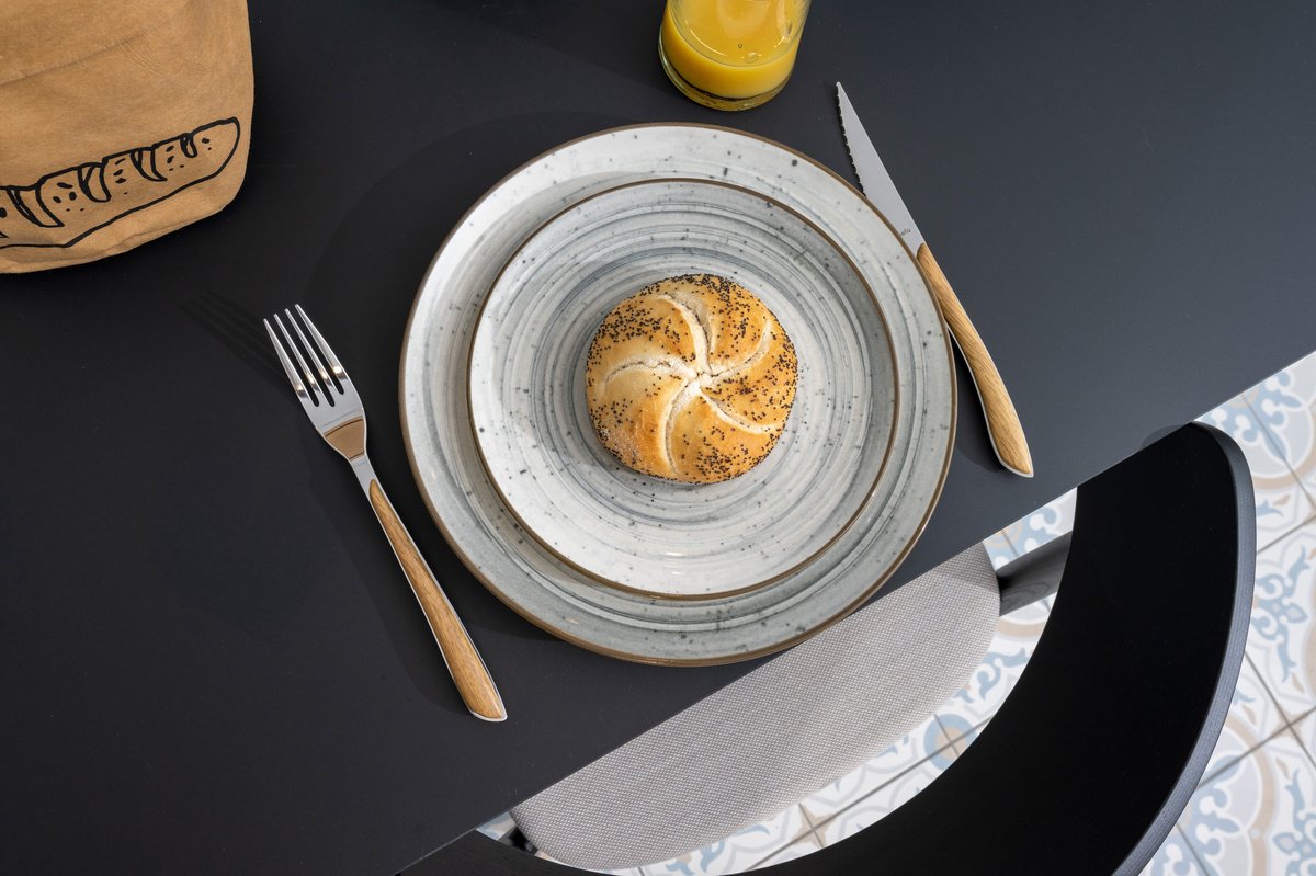SINTRA DUSTY BLUE DESSERTBORD D20CM - 12 STUKS / 4895020