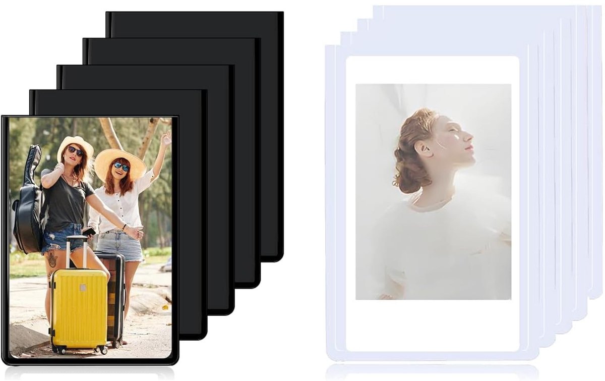 Dailygoods- Magneetfotolijsten 10 stuks - Mini fotolijstjes 9,3 x 6,3 cm - Magnetische koe