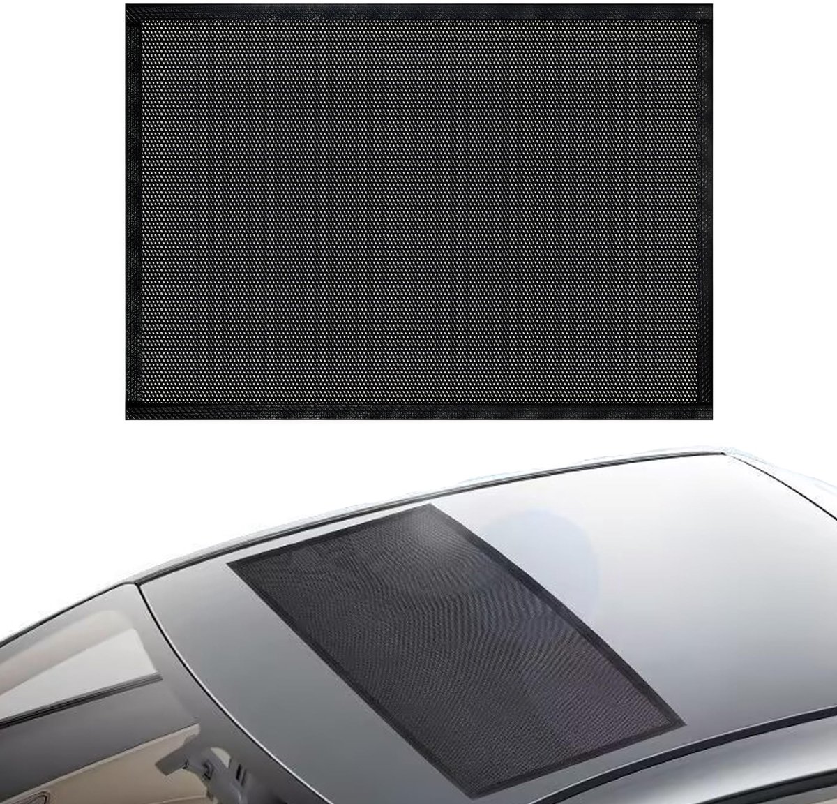 Dailygoods- Anti-muggen Zonnedaknet 100 x 70 cm - Ademend - Magnetisch - UV-filter - Insectenbescherming - Auto-accessoires