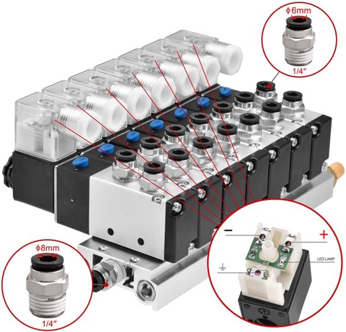 Cosensi pneumatische solenoid ventiel voor dailygoody