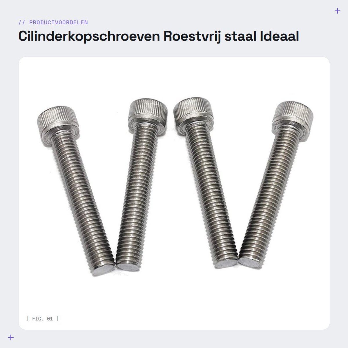 Dailygoods- Cilinderschroeven 50 Stuks - Roestvrij Staal A2-70 - M3 x 35 mm - Schroeven - Ankers - Klemmen - Klantgerichte Verpakking