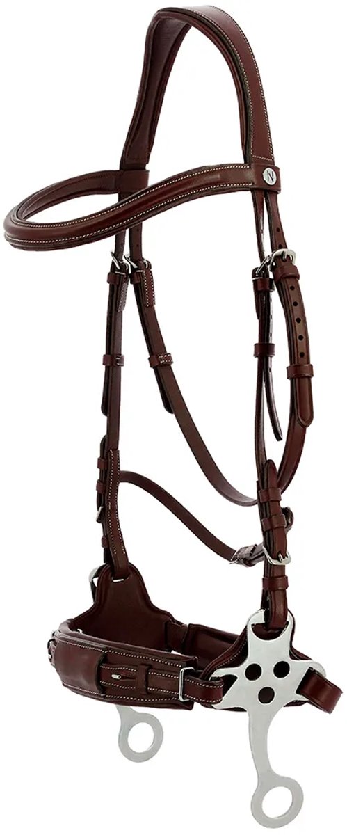 Norton Equestrian Compet Hackamore Hoofdstellen Bruin Full