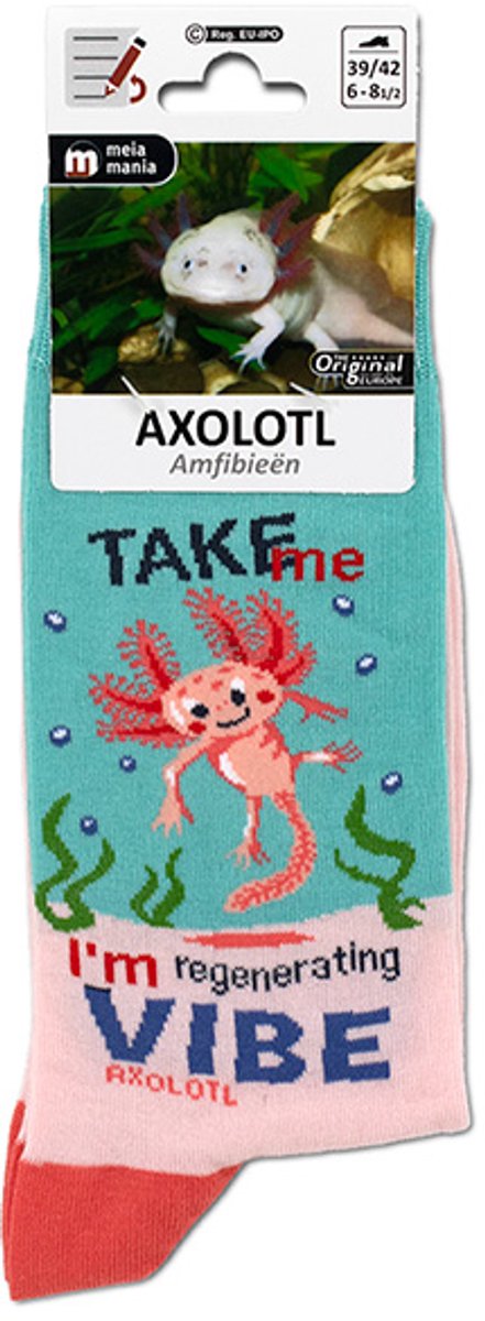Mm Sokken Axolotl maat 43/46