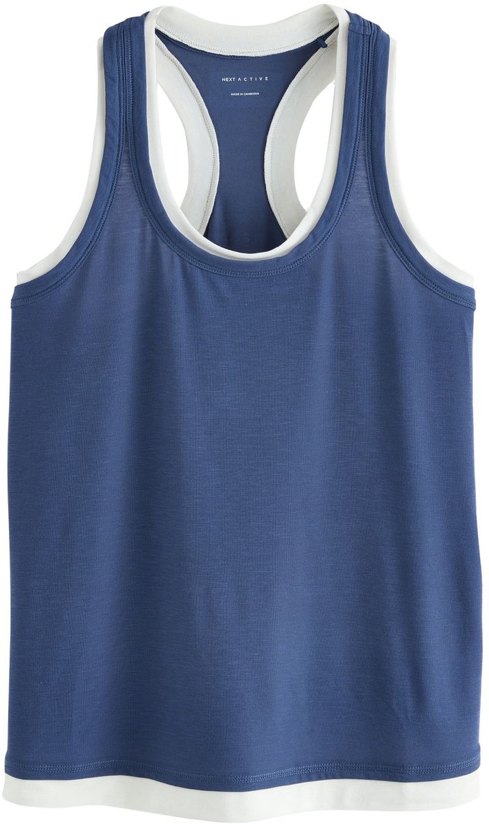 Next - Dames - Active gelaagd sporthemd - Blauw