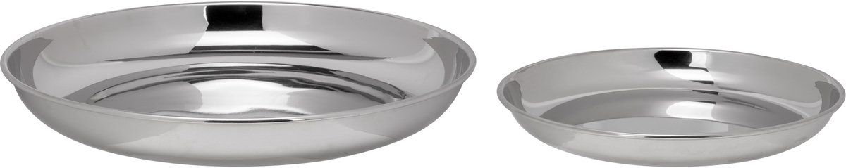 Zeevruchtenschaal Set2 D26 En D35cm Roestvrij Staal