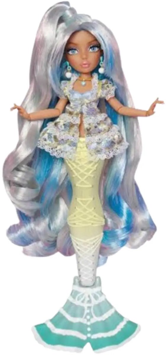 Mermaze Mermaidz Slumber Party Casea Kleurveranderende Zeemeerminpop - 34 cm - Lang Haar - Inclusief Accessoires - Speelpop vanaf 4 Jaar van Mermaze — afbeelding 3