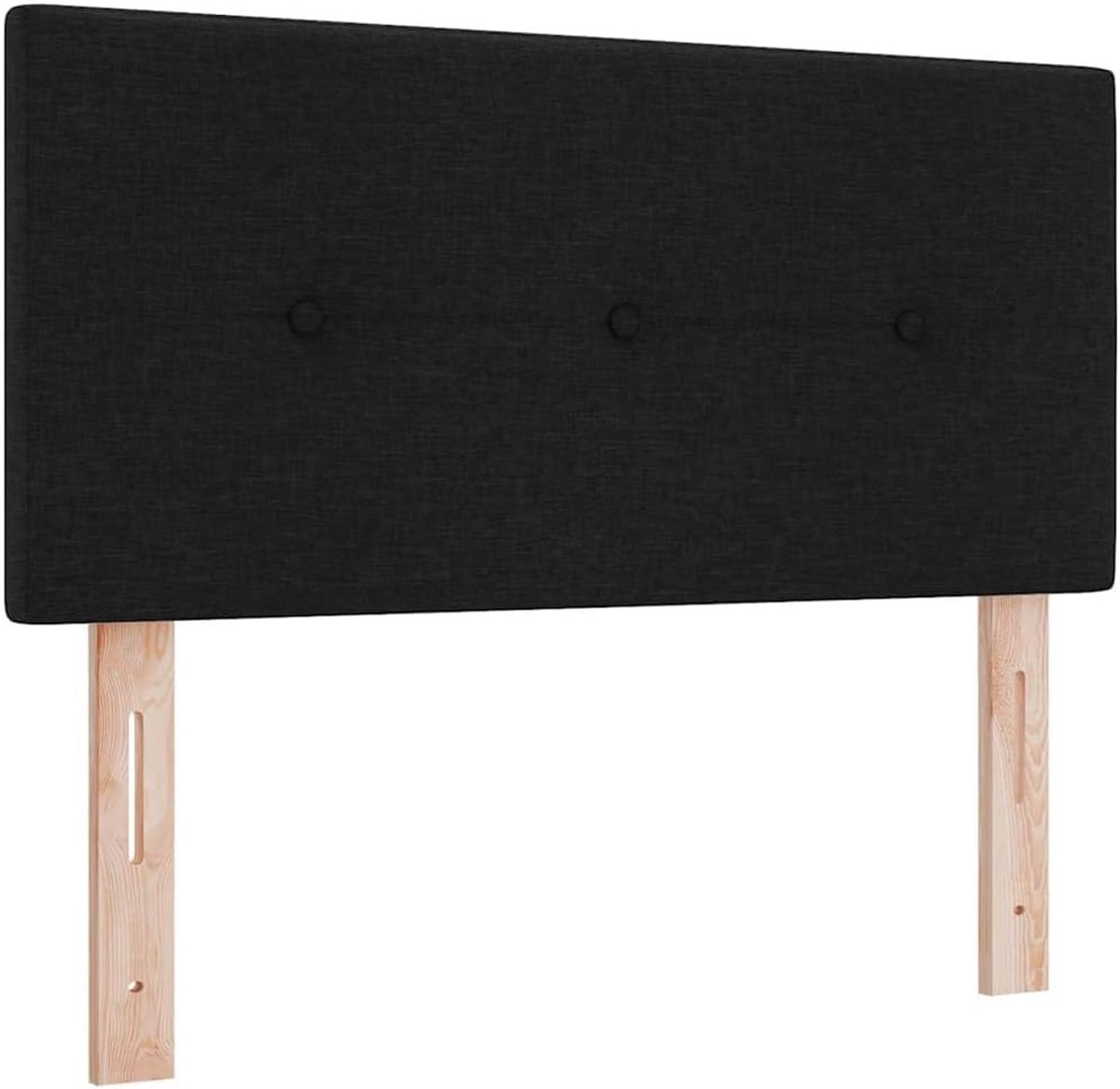 Hoofdbord Bed - Hoogte Verstelbaar - Slaapkamer Stijl - Ruimtebesparend Wandmontage - 100 cm - Zwart