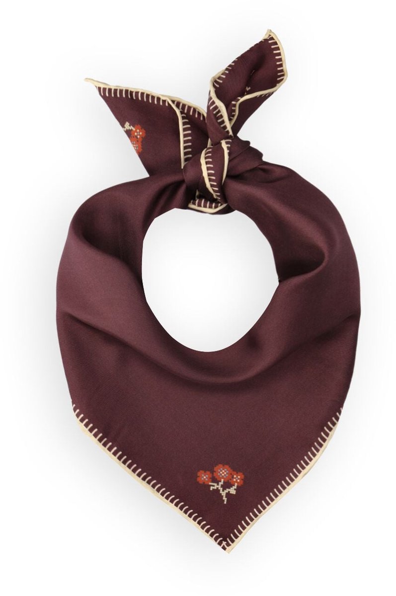Becksondergaard Flotile Stitch Sia Scarf Sjaals Dames - Bordeaux - Maat ONESIZE