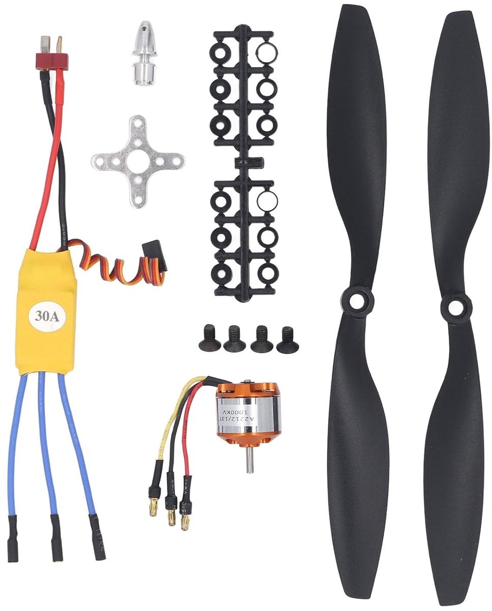 Krachtige Brushless Motor Kit voor RC Quadcopters met 1000KV Motor en 30A ESC, Lichtgewicht Ontwerp voor 550 RC Vliegtuigen en Drones