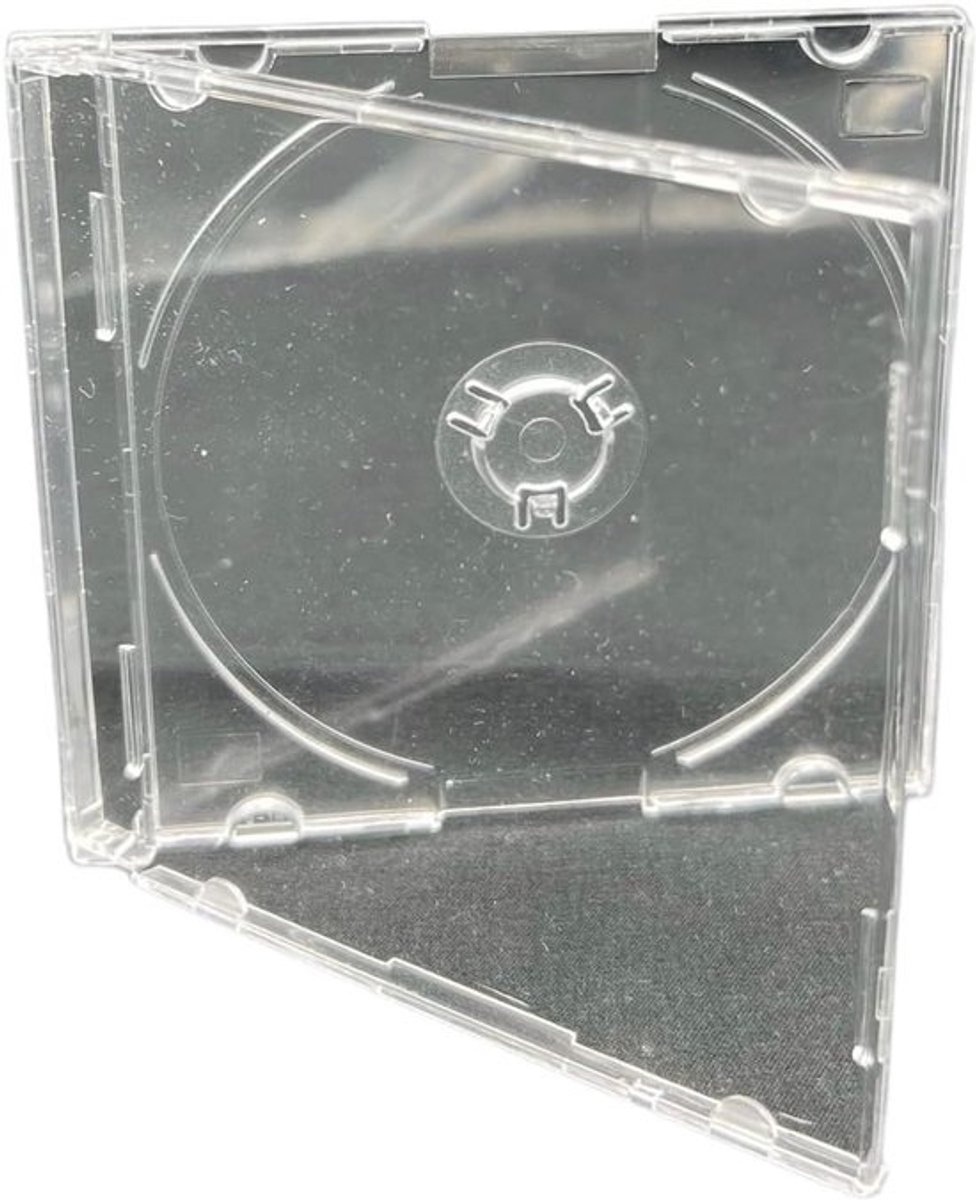 8cm Mini CD DVD Hoesjes | Slanke Transparante Jewel Cases | Voor Schijven van 8 Centimeter | Ruimtebesparende Schijfopslag | Transparant Kunststof | Voor Gegevens Muziek Video