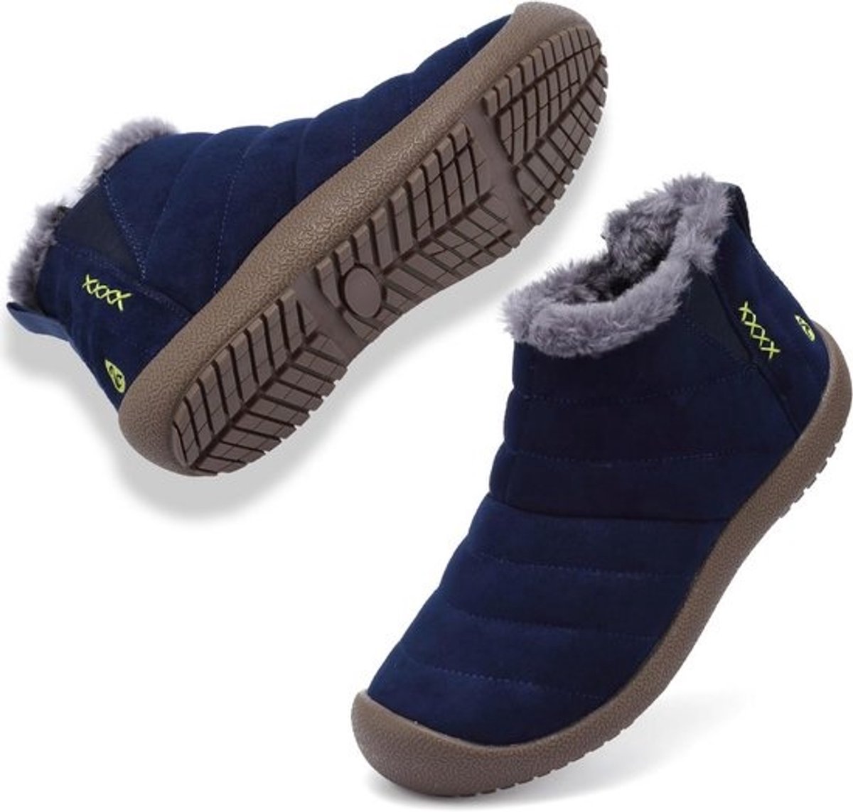Warme Waterdichte Heren Snowboots Winterlaarzen met Voering - Antislip Enkelhoge Schoen